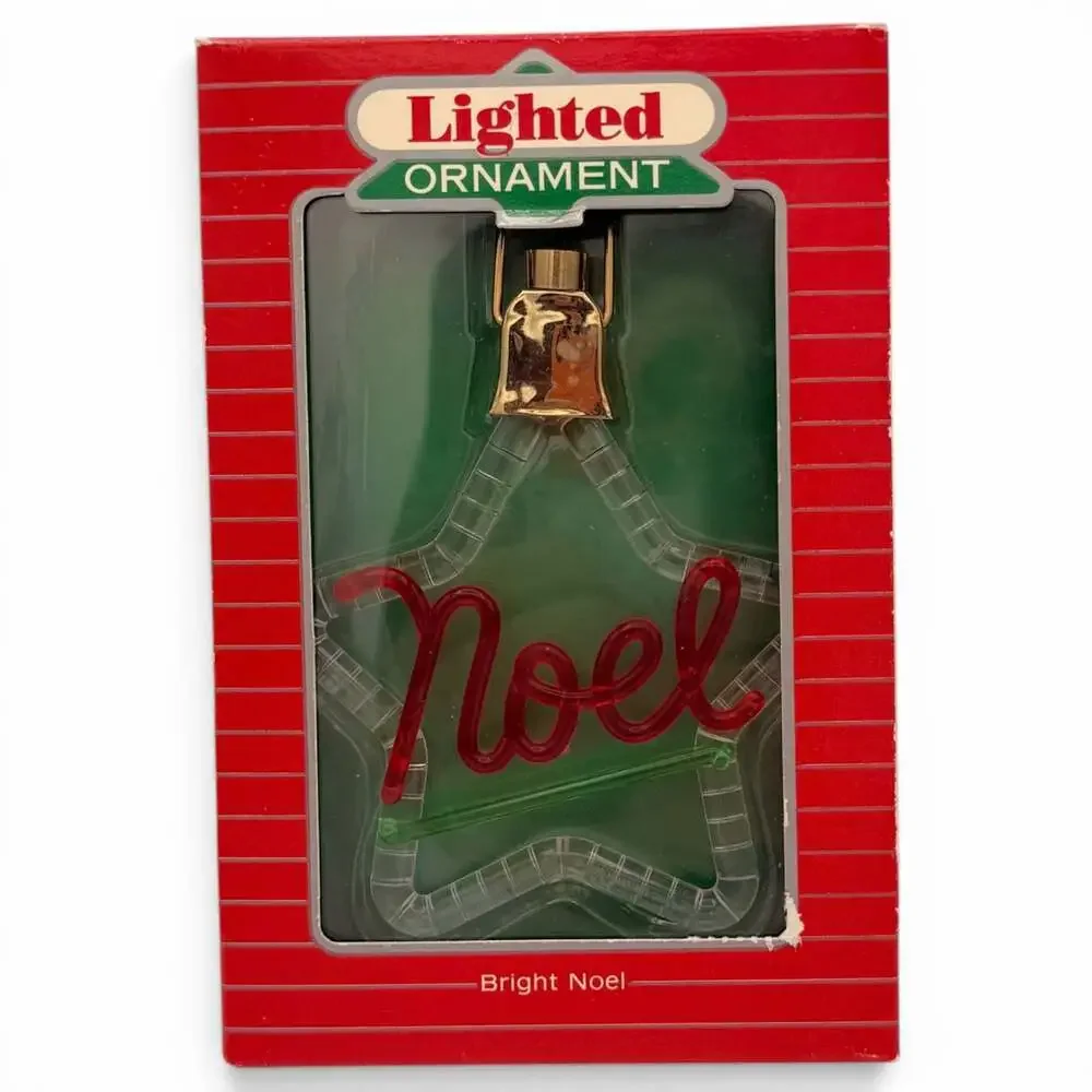 1987 Hallmark Keepsake Bright Noel Lighted Christmas Ornament